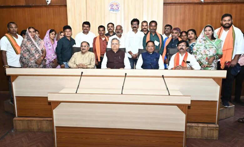 राजनांदगांव के नागरिक प्रतिनिधिमंडल ने की मुख्यमंत्री से भेंट