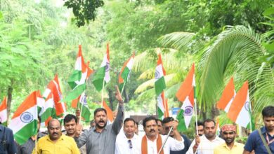 हर घर तिरंगा अभियान: उपमुख्यमंत्री विजय शर्मा ने आवास पर लगाया तिरंगा, दिया एकता व देशभक्ति का संदेश…